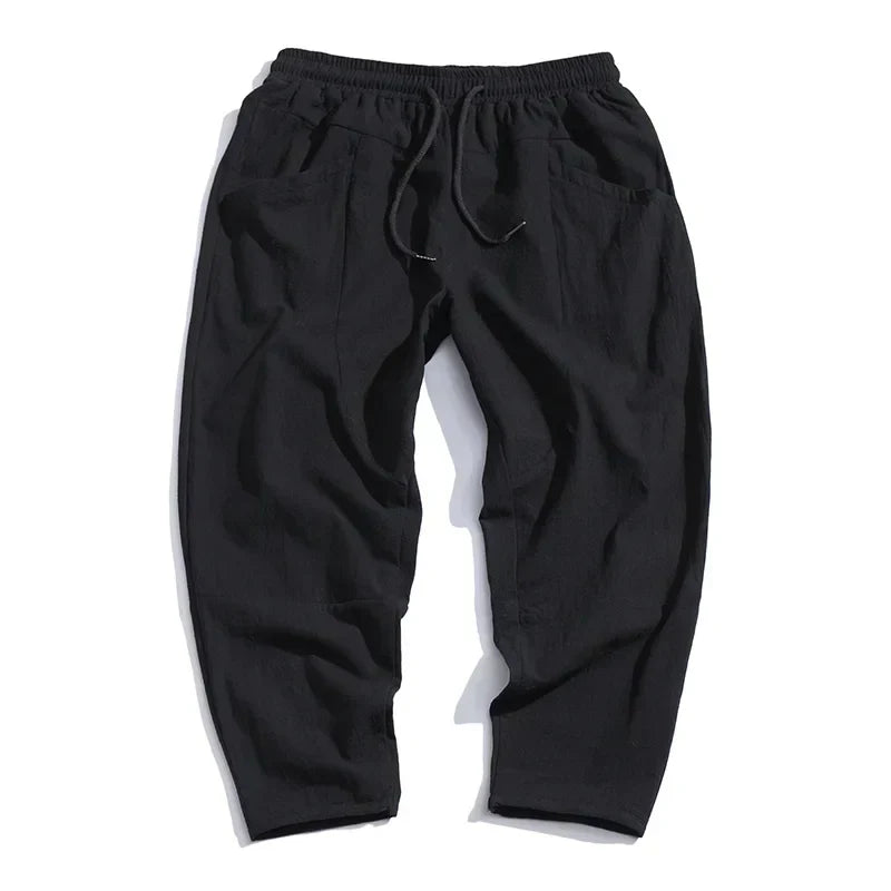 Asano Linen Cropped Pants