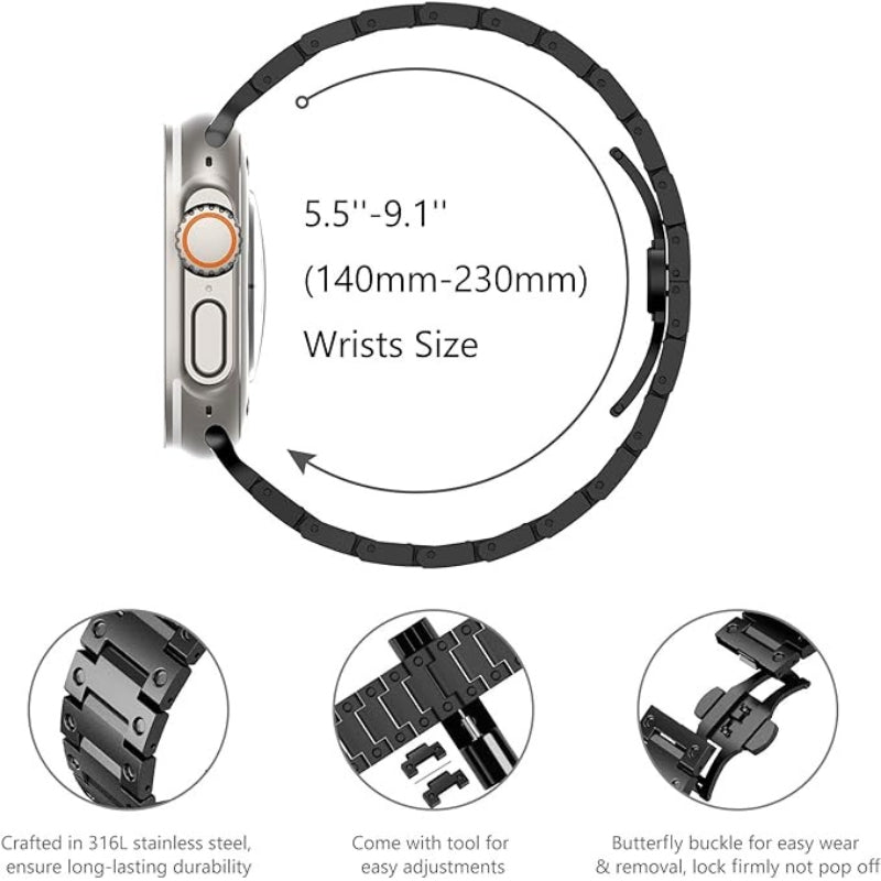 Highland Stainless Steel Apple Watch Band