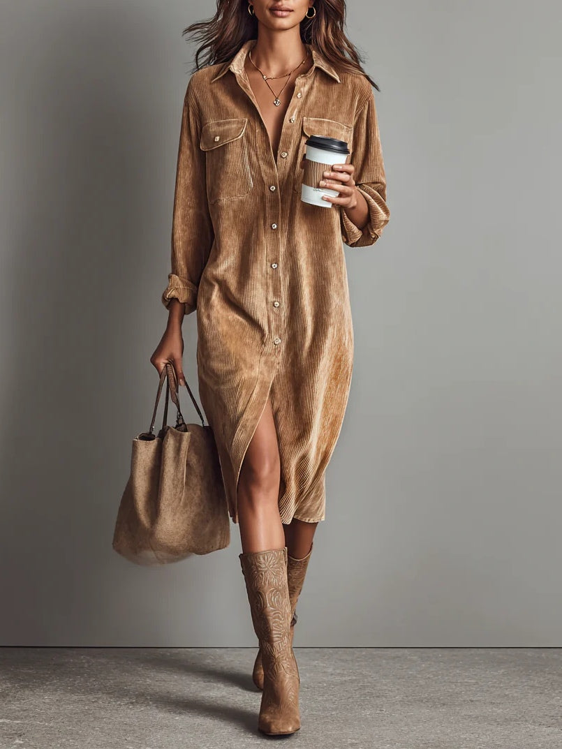 Olivia Langford Corduroy Dress