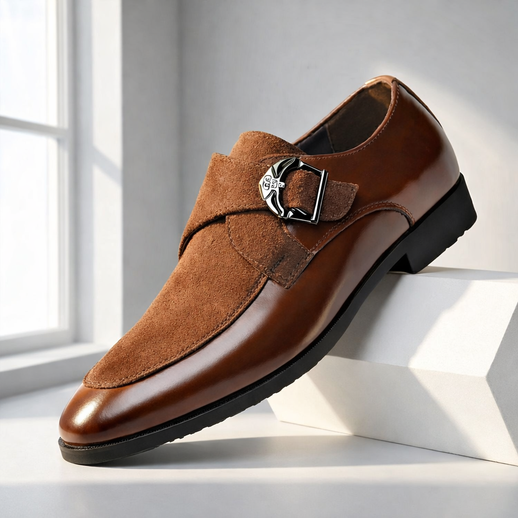 Don Harrison Suede Monk Shoe