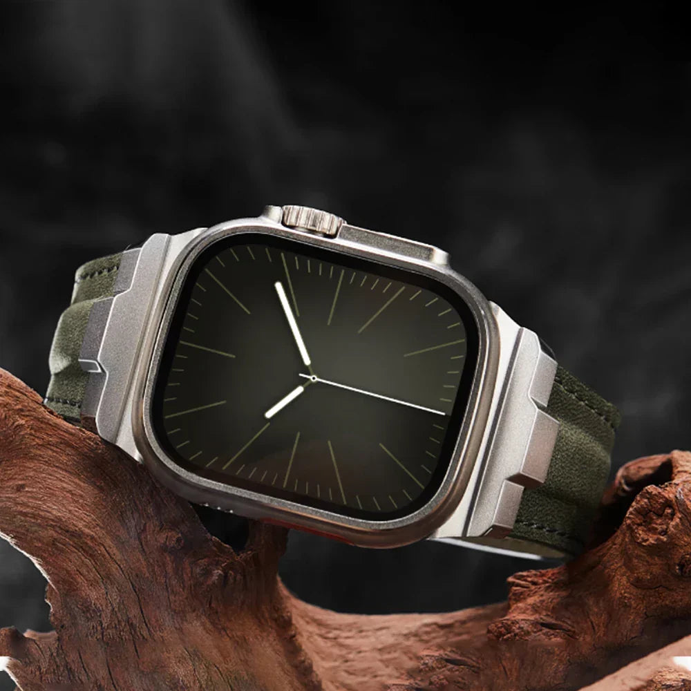 TitaniumStyle Leather Apple Watch Band