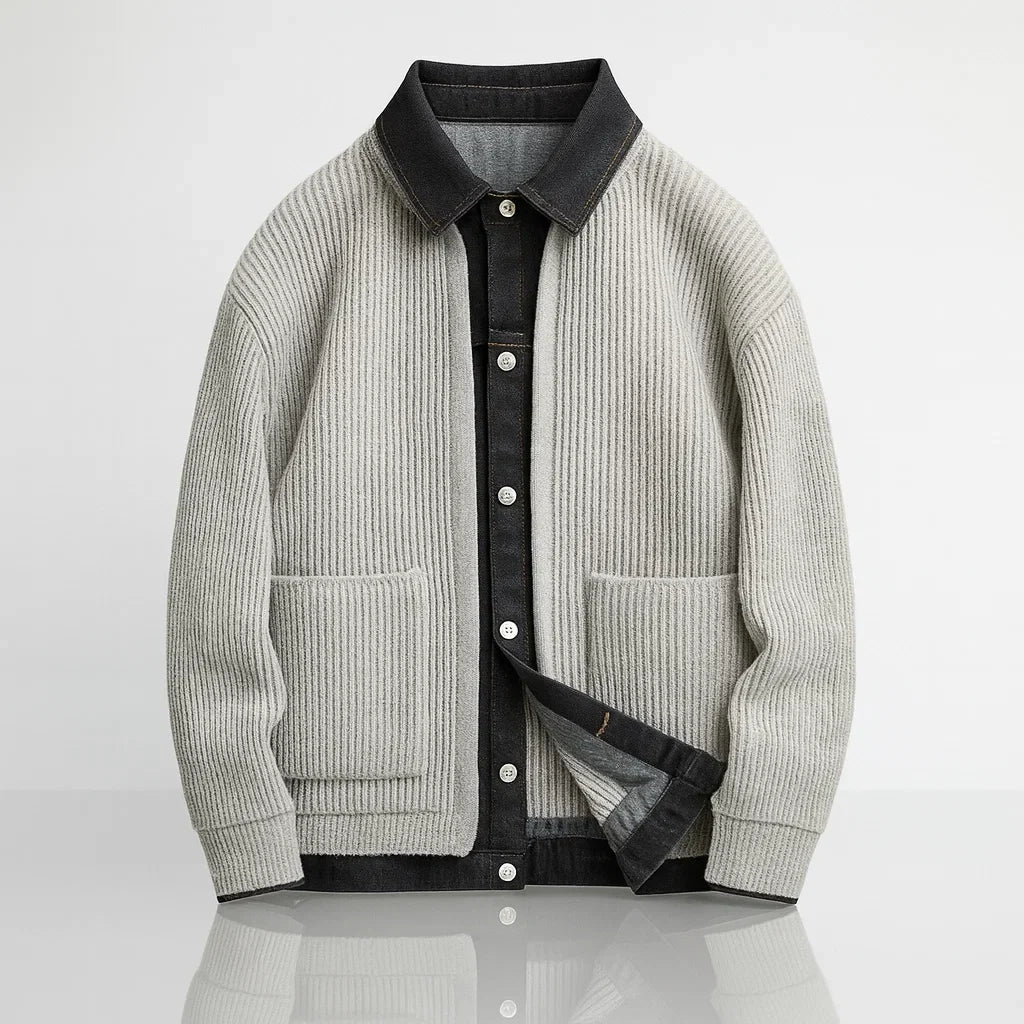 Marcus Merino Denim-Trim Jacket